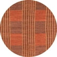 thumbnail image 1 of Ahgly Company Machine Washable Indoor Round Abstract Indian Saffron Orange Area Rugs, 7' Round, 1 of 7