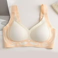 thumbnail image 5 of vigerkar Women Bras No Underwire Push Up Bra Buttery Soft Tshirt Bra Seamless Full Coverage underwear White, 4XL, 5 of 6