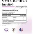 thumbnail image 3 of Puregen Labs Inositol Supplement | Myo Inositol & D-Chiro Inositol 2050mg - 120 Veggie Caps | No Harmful Additives | Non-GMO, NO Gluten and Dairy - Made in USA – 2PK, 3 of 6