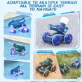 thumbnail image 6 of BINGLI Toys for Kids 6-12 Remote Control Car Boat Gifts for Boys 5+ Year Old Amphibious RC Gesture Stunt Water Squirt Tank with Lights & Self-Dispensing Cool Outdoor Summer Beach Pool Toy, 6 of 7