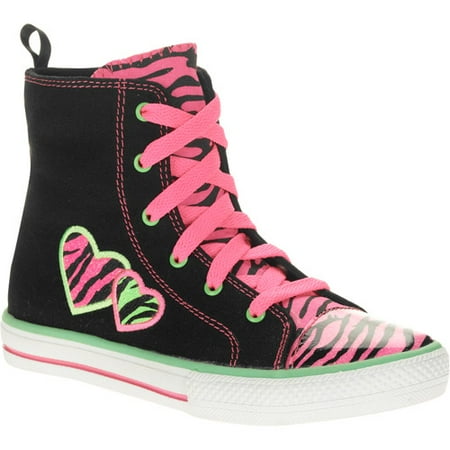 Op Girls' Bright Zebra Hi Top Sneaker