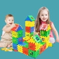 thumbnail image 3 of Bloques de construcción de piezas para niños, juguete de ladrillos para armar Casa del paraíso del bebé, ideal para regalo, 50 unidades, 3 of 4
