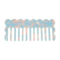 Unique Bargains 1 Pc Marble Pattern Hair Comb Acetate Sheet Pink, Blue