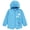 Stitch Cloud Blue, variant on Disney Frozen Little Girls' Hooded Zip-Up Rain Jacket Elsa Ice Blue