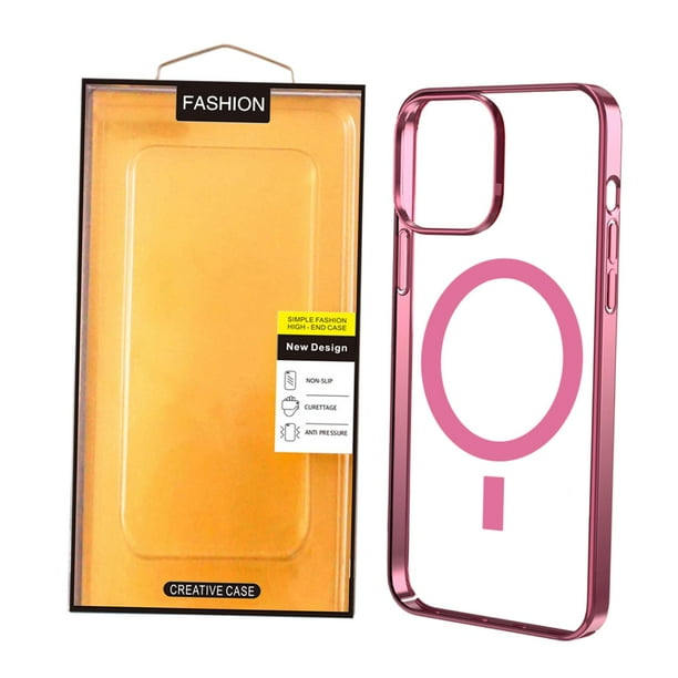Caja del telefono Clear anti-caída a prueba de golpes Sunnimix Rosa 13