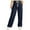 C-Navy303, variant on DHFJKG Women's Sweatpants Straight Leg Relaxed Fit Elastic Drawstring Yoga Workout Pants With Pockets Solid Color Soft Sports Leisure Trousers