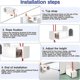 thumbnail image 3 of 20MM Pleated Blind L-Bracket Fixing Accessories Pleated Blind Assembly Mounting Parts Curtain Accessories, 3 of 5