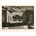 thumbnail image 2 of Arnold Wiltz 24x19 Gold Ornate Framed and Double Matted Museum Art Print Titled - The Causeway (1936), 2 of 4