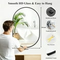 thumbnail image 6 of Lumora 22"x38" Oval Bathroom Mirror Wall mounted Mirror,Black, 6 of 6