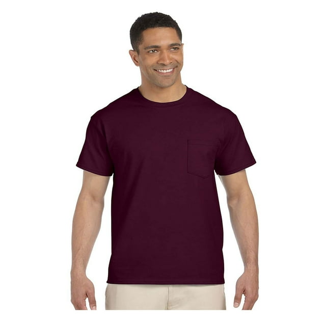 Gildan Men's Collar Double Needle Pocket Knit T-Shirt, Style G2300