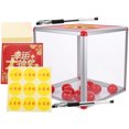 thumbnail image 4 of 1 Set of Clear Raffle Box Reusable Lottery Ticket Holder Square Raffle Box With Lottery Accessories, 4 of 8