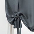 thumbnail image 4 of CUH Gray Blackout Roman Curtains for Kids Bedroom Thermal Insulated Curtains Rod Pocket Tie Up Shade Curtains 1-Panel for Small Windows Bathroom Kitchen (30 x 46 Inches Long), 4 of 7