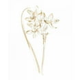 thumbnail image 3 of Wild Apple Portfolio 12x14 Black Modern Framed Museum Art Print Titled - Gilded Botanical IV, 3 of 5