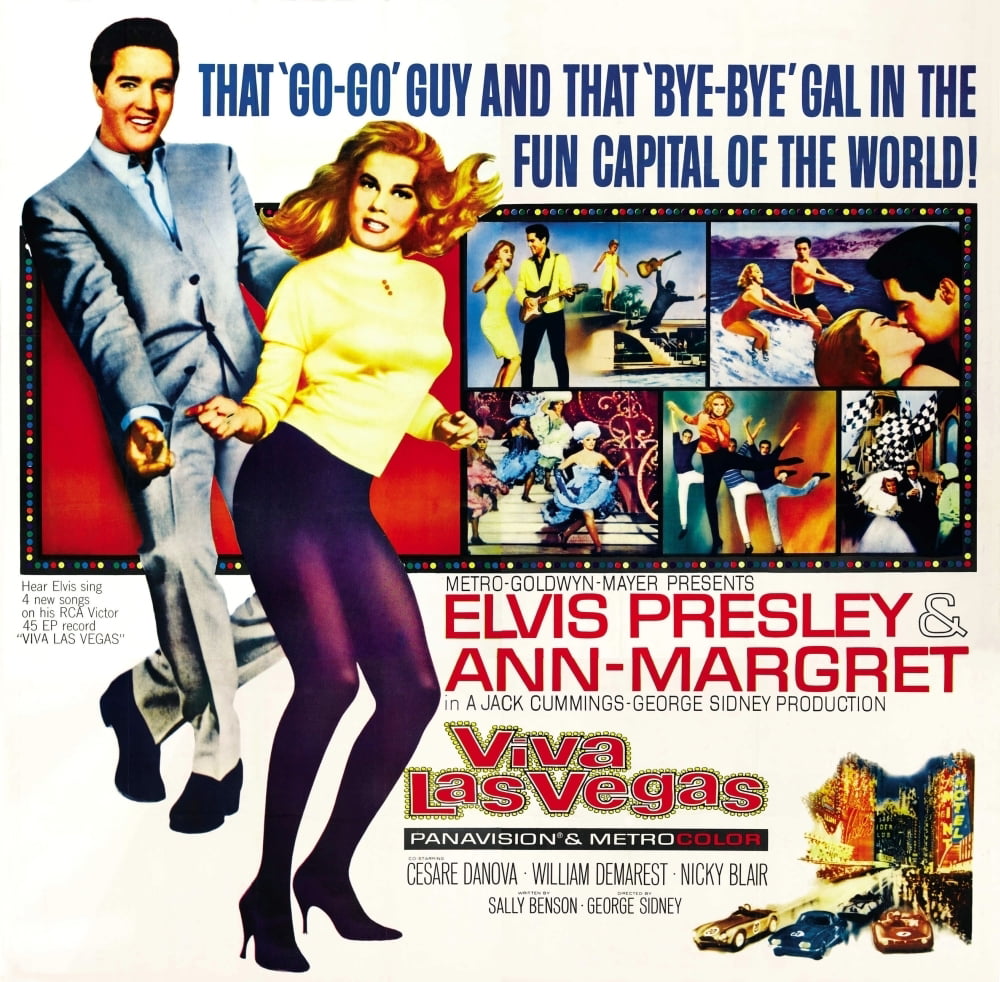 Viva Las Vegas Elvis Presley Ann-Margret 1964 Movie Poster Masterprint ...
