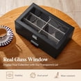 thumbnail image 4 of Organizador de gafas de sol Lifewit de 2 capas con tapa de cristal y 6 ranuras, 4 of 9