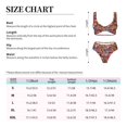 thumbnail image 2 of Kdxio Skull blue daisy flower Print Women's 2 Piece High Waisted Wrap Spaghetti Strap Summer Swimsuit Bikini Set-Small, 2 of 5