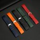 thumbnail image 5 of Correa de reloj de silicona de liberación rápida para IWC Portugal Big Pilot Mark 18 Verde azul hombres Naranja rojo Correa de reloj de caucho pulsera 21mm, 5 of 5