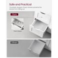 thumbnail image 4 of Gzsysm White Freestanding Bathroom Floor Storage Cabinet - 3 Drawers & 1 Adjustable Shelf | 11.8"W x 23.6"D x 31.5"H, 4 of 6