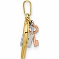 thumbnail image 2 of 14K Tri-Color Heart, Lock And Key Pendant Made In Turkey -Jewelry By Sweet Pea, 2 of 7