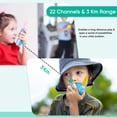 thumbnail image 4 of Walkie Talkies OBUBY de 3 a 12 años para niños con un alcance de 3 km, paquete de 3, 4 of 7
