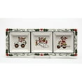 thumbnail image 3 of Ceramic Santa Claus 3 Section Plate 16x6 Kitchen  Christmas, 3 of 3