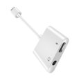 thumbnail image 2 of Injueey Adaptador de cable de audio tipo C dual Tipo C Conector de auriculares Divisor de audio Auriculares 3.5 Jack Cable de carga 131 mm Teléfono y Comunicación 3.5 mm + tipo c, 2 of 6