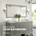 thumbnail image 3 of Eviva Aberdeen 60" Grey Framed Bathroom Wall Mirror, 3 of 6