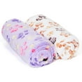 thumbnail image 3 of LUXMO 2 Pack Cat Dog Puppy Blanket Soft Pet Bed Cushion Warm Sleep Mat, 3 of 7