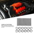 thumbnail image 3 of Kit de Tête de Cylindre, Kit de Goujon de Collecteur d'Échappement 12 Pcs Poli Fixation Serrée pour LSX LS1 LS2 LS3 LS6 LS7, 3 of 8
