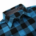 thumbnail image 5 of DDAPJ pyju Mens Flannel Plaid Shirt Regular Fit Long Sleeve Casual Button Down Shirts Lightweigt Gingham Work Shirt with Pockets Sky Blue L, 5 of 9