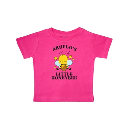 

Inktastic Cute Bee Abuelo s Little Honeybee with Stars Gift Baby Boy or Baby Girl T-Shirt