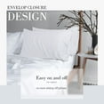 thumbnail image 5 of SORMAG White Bamboo Cooling Pillowcases Queen Pillow Cases Set of 2 Pack,20x30 inches, 5 of 11