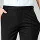 thumbnail image 4 of Pantalones de traje rectos holgados con botones de color liso para hombre, pantalones largos de poliéster para hombre, 4 of 8