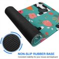 thumbnail image 6 of Long Mouse Pads for Desk,Border Collie Dog and Flower Florals Desk Mats on Top Of Desks, Desk Mouse Pad Extra Large with 3mm Non-Slip Base and Stitched Edge for Gaming,Office,Work,Home 31.5"x11.8", 6 of 6