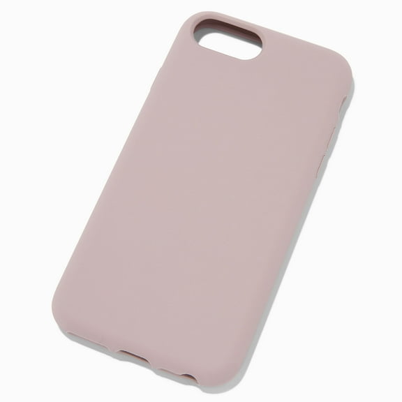 Claire's Solid Mauve Silicone Phone Case - Fits iPhone® 6/7/8 SE