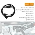 Fuel Line Hose Outboard Boat Engine Petrol Tank Connectors Kit