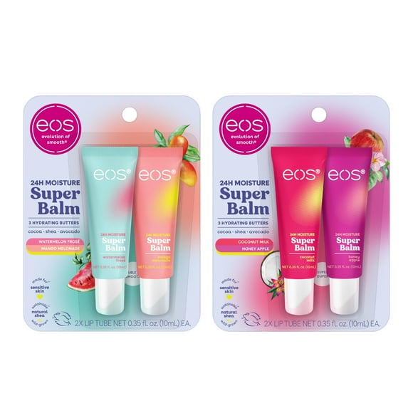 Bundle eos 24H Moisture Super Balm con leche de coco y miel