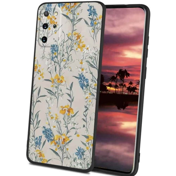 Compatible with Samsung Galaxy S20+ Plus Phone Case, Flowers-20 Case Men Women, Flexible Silicone Shockproof Case for Samsung Galaxy S20+ Plus