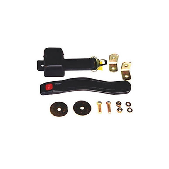 Omix-Ada by RealTruck | 13202.02 | Seat Belt, 2 Point, Black | OE Reference: BELT2 | Compatible with 1976-1995 Jeep Wrangler CJ / YJ