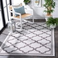 thumbnail image 2 of SAFAVIEH Machine Washable Rug Indoor/Outdoor Bermuda Collection - Bermuda Tamaya Geometric Machine Washable Indoor/Outdoor Area Rug, Grey/Brown, 6'7" x 9'2", 2 of 10