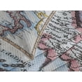 thumbnail image 4 of Ambesonne Wanderlust Quilted Bedspread Set 3 Pcs, Vintage Italy Map Art, King Size, Multicolor, 4 of 5