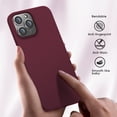 thumbnail image 6 of X-level iPhone 13 Pro Max Case Ultra-Thin Slim Fit [Guardian Series] Phone Cases Soft Flexible TPU Matte Finish Coating Light Protective Back Cover for iPhone 13 Pro Max - Winered, 6 of 7