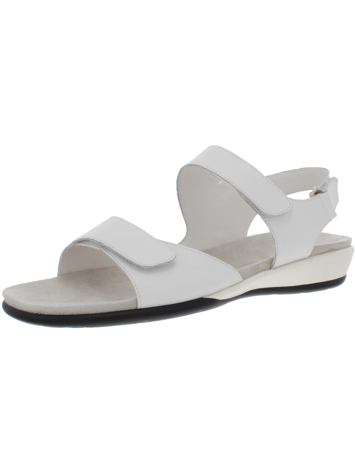 Easy Spirit Womens Hartwell Leather Wedge Sandals White 7.5 Narrow (AA,N) -  Walmart.com