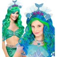thumbnail image 2 of Blue or Pink Mermaid Headband Underwater World Mermaid Fin Headband, 2 of 4