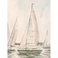 thumbnail image 2 of Caroline, Emma 19x24 Gold Ornate Wood Framed with Double Matting Museum Art Print Titled - Sail Scribble I, 2 of 4