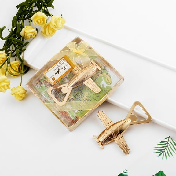 Antique Airplane Bottle Opener - Vintage Aviation Gifts for Pilot - Aircraft Decor - Birthday Gift for Veteran - Plane Beer Bottle Opener in Gift Box - Antique Gift