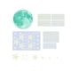 thumbnail image 1 of Estrellas que brillan en la oscuridad para techo, 1049 pegatinas estrelladas para decoración de techo, pegatinas de estrellas que brillan en la oscuridad para techo, 1 of 5