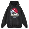 thumbnail image 3 of Sudadera con capucha de algodón 100 % extragrande para hombre, estilo vintage, desgastado, lavado, Think Like A Proton, Stay Positive, divertida, ciencia, 3 of 5