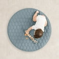 thumbnail image 3 of Comfy Cubs Premium Play Mat, Round (Small) 36" - Kids & Toddler Play Mat, Non-Slip Bottom - Pacific Blue, 3 of 7