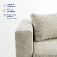 thumbnail image 4 of LASE Muebles Sala Esquinera Italia Sofá + Loveseat Configurable en L 6 cojines Marfil, 4 of 7